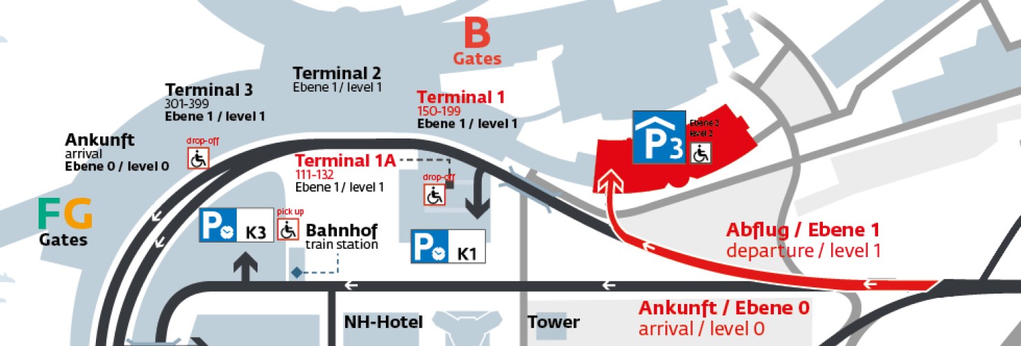 Kurzzeitiges Parken Für C.a1-2 Stunden Flughafen Frankfurt www.viennaairport.com