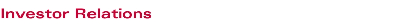 Investor Relations