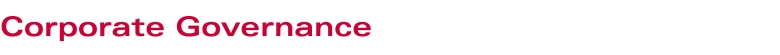 Corporate Governance Corporate Governance